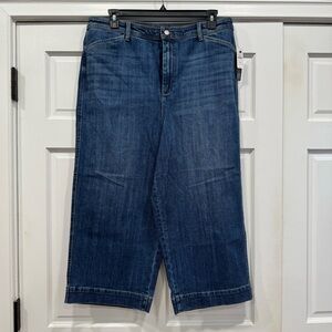 Talbots Wide Leg Crop Jeans - Size 18 - NWT
